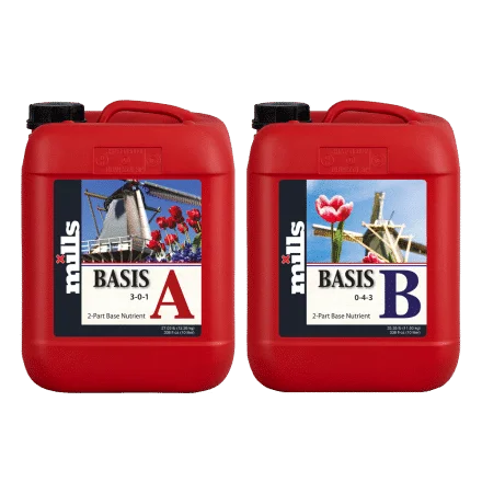Mills Basis A and Basis B bottles